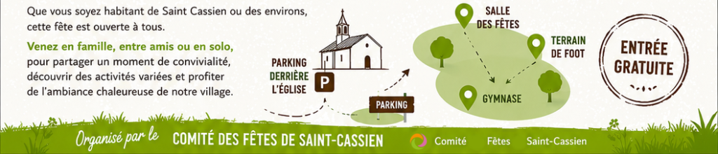 2026-06-06 fête de l'été de Saint Cassien - logistique